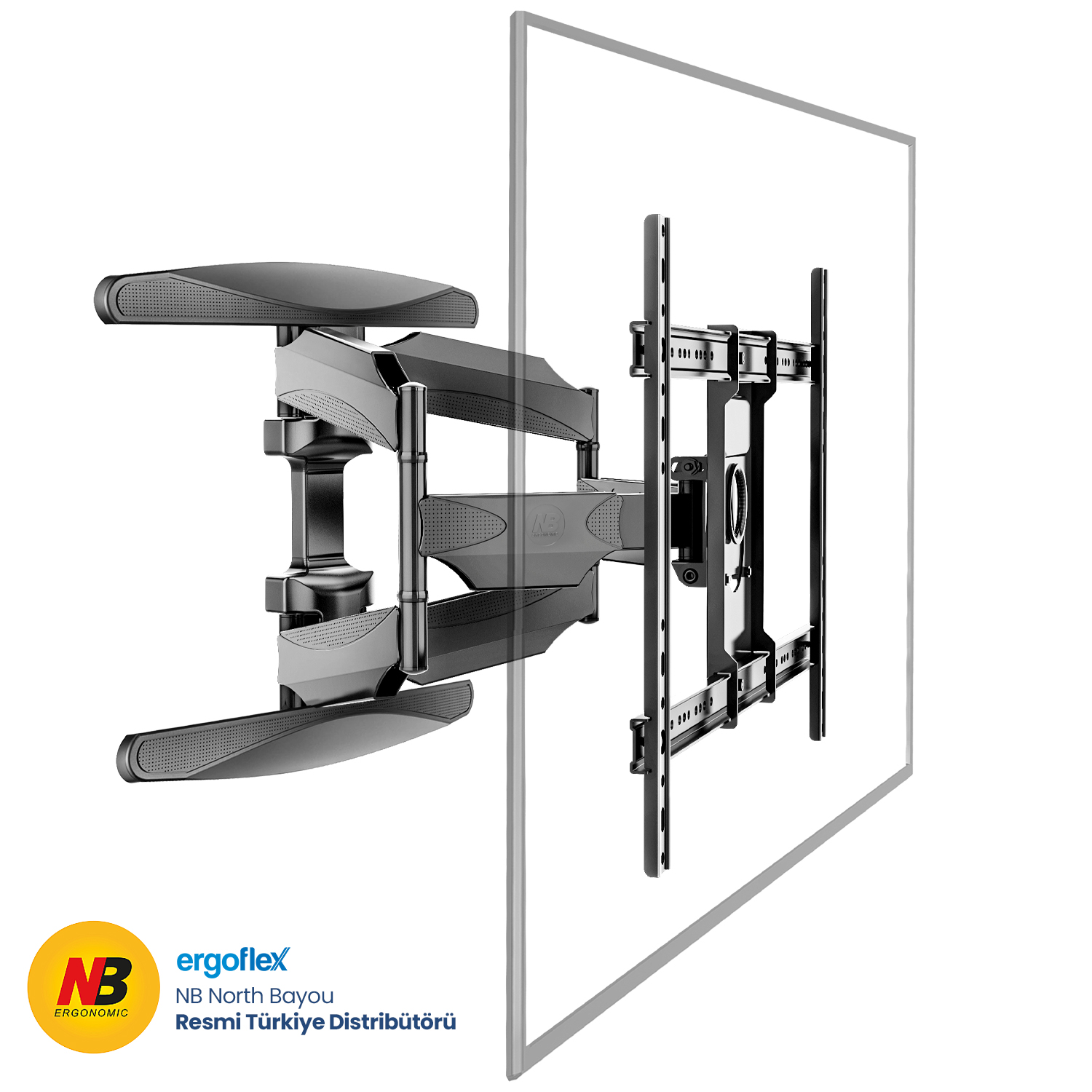 NB Ergonomic NB P65 OUTLET Hareketli 55–85 Inch Tv Askı Aparatı